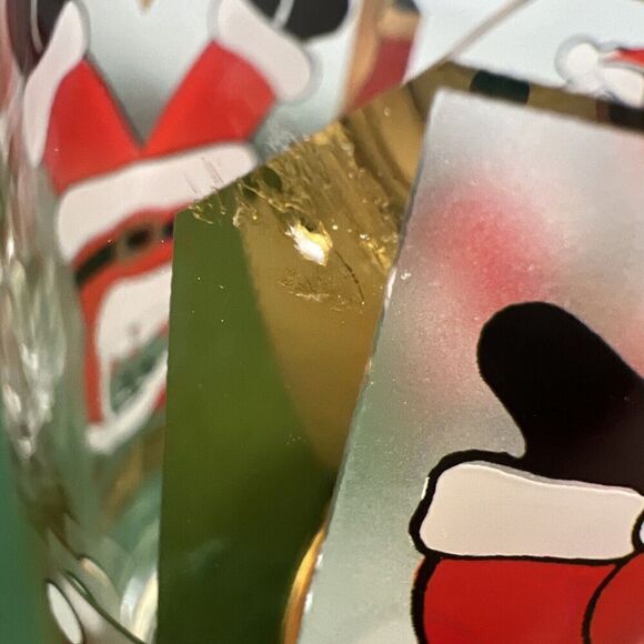 Culver Signed Santa Gold JOY Highball Glasses G. Litvak Set Of 4 - Picture 8 of 11